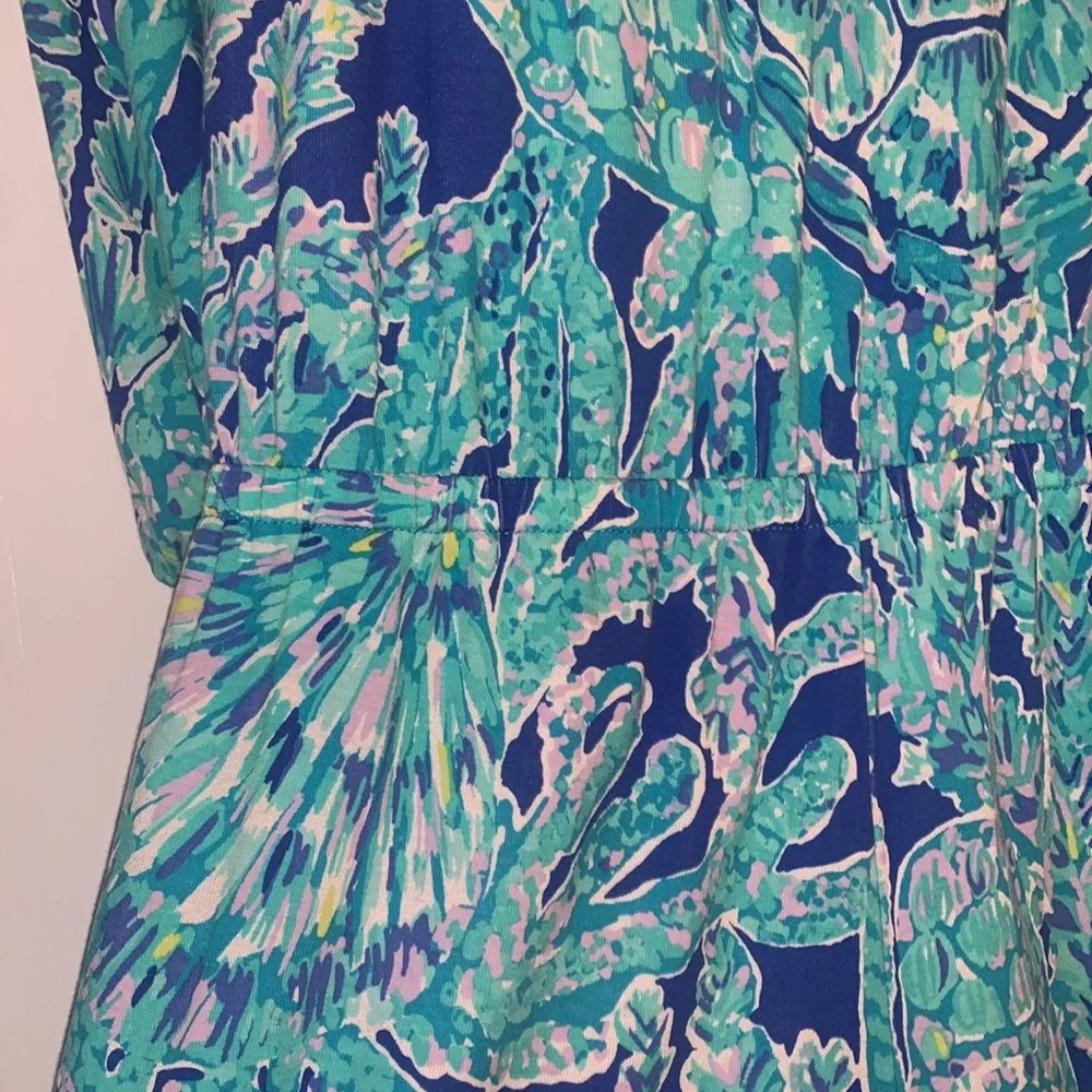 Lilly Pulitzer Lana Romper XXS Tortuga Time EUC Off Shoulder - Picture 7 of 14